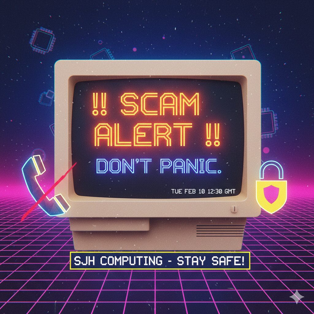 scam alert warning from SJH Computing